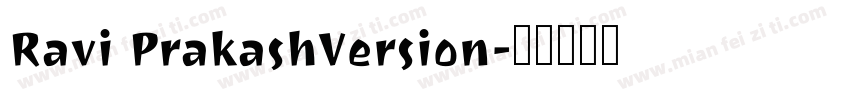 Ravi PrakashVersion字体转换